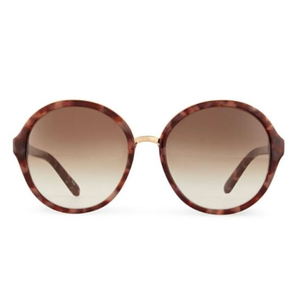 Kate spade Brown tortoiseshell sun glasses with gold trim￼ - Picture 1 of 6